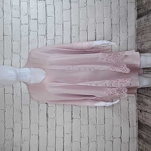 Victoria's Secret Dream Angels Satin Kimono Robe/Cross Back Slip in Baby Pink - Picture 1 of 17